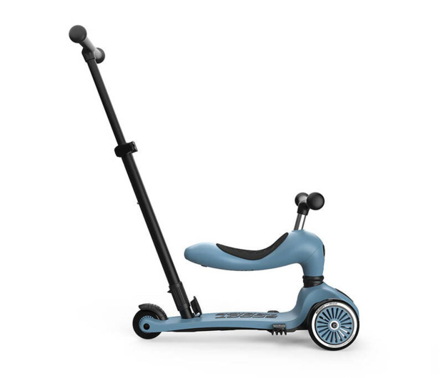 Scoot & Ride Highwaykick 1 Push and Go 2w1 Jeździk i hulajnoga Steel - 1325352 - zdjęcie 7